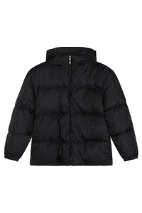 Fendi Kids Ff Logo Zipped Hooded Jacket