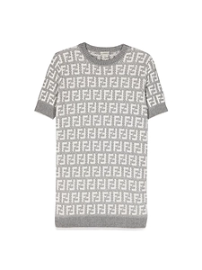 Fendi Kids Ff Monogram Knitted Dress