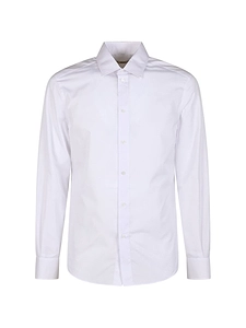 Fendi Collared Long-Sleeved Poplin Shirt