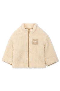 Fendi Kids High Neck Teddy Jacket