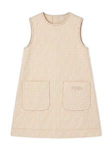 Fendi Kids Logo Denim-Effect Dress