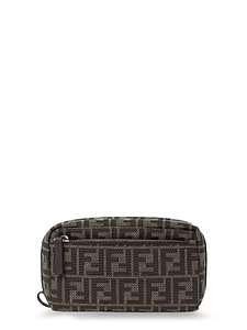 Fendi Monogrammed Zipped Wristlet Bag
