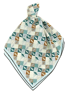 Fendi Monogrammed Square Scarf