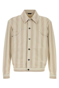 Fendi Pequin Striped Denim Jacket