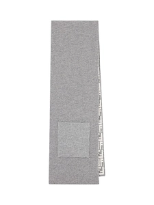 Fendi Kids Logo-Embroidered Reversible Scarf