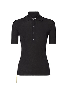 Fendi Ribbed Polo Knitted Top