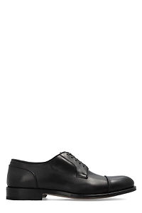 Ferragamo Stitching Detail Lace-Up Derby Shoes