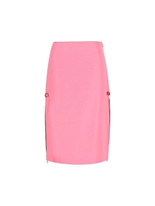 Fendi Side-Zip Midi Pencil Skirt