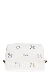 Fendi Kids Logo Printed Beauty Case