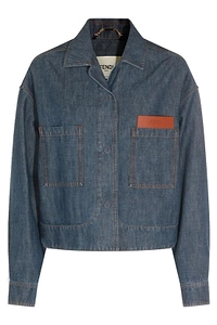Fendi Single Breasted Denim Jacket