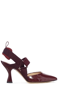 Fendi Slingback Pointed-Toe Pumps