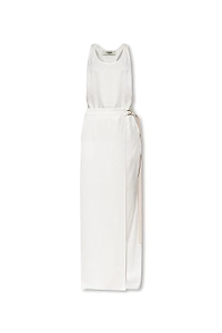 Fendi Sleeveless Satin Jumpsuit