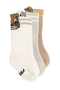 Fendi Kids Mascot-Themed Set Of Three Socks