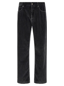 Fendi Straight-Leg Corduroy Long Jeans
