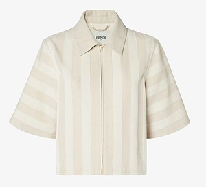 Fendi Striped Cropped Jacket