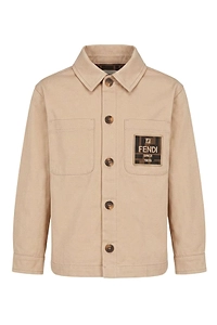 Fendi Kids Pocket-Patch Button-Up Jacket