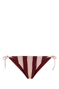 Fendi Striped Side-Tied Reversible Bikini Briefs
