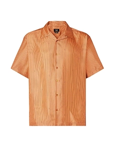 Fendi Striped Short-Sleeve Shirt