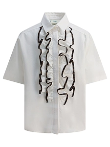 Fendi Kids Ruffle Detailed Blouse