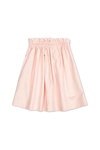 Fendi Kids Logo Embroidered Ruffled Waist Skirt