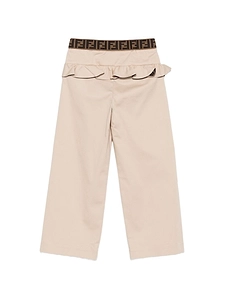 Fendi Kids Ruffled Wide Leg Pants