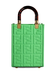 Fendi Sunshine Logo Embossed Mini Shoulder Bag