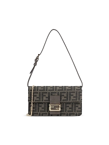 Fendi Tube Monogram Chain-Linked Wallet