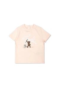 Fendi Kids Teddy Bear Printed T-Shirt