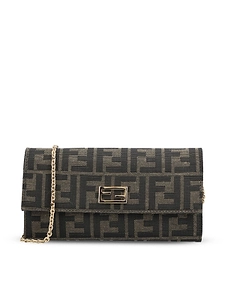 Fendi Tube Continental Chained Wallet