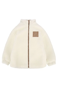 Fendi Kids Teddy Bear Fleece Jacket
