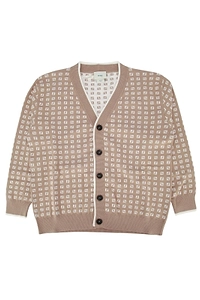 Fendi Kids V-Neck Button-Up Cardigan