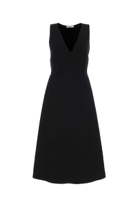 Fendi V-Neck Sleeveless Midi Dress