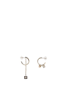 Fendi Faces Asymmetric Earrings