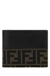 Fendi Ff Jacquard Bi-Fold Wallet