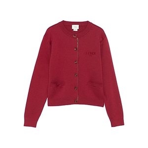 Fendi Logo Embroidered Button-Up Cardigan