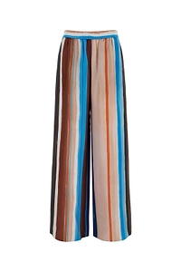 Fendi Wide-Leg Striped Trousers