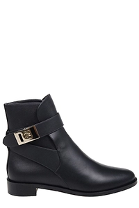 Ferragamo Gancini Buckle Detailed Boots