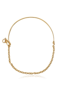 Ferragamo Gancini Embellished Chain Necklace