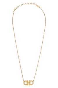 Ferragamo Gancini Charm Claw Fastened Necklace