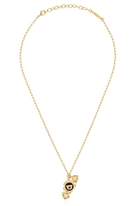 Ferragamo Gancini Charm Embellished Necklace