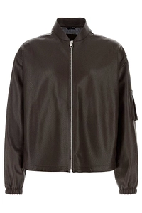 Fendi Zip-Up Leather Jacket