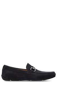 Ferragamo Gancini Ornament Driver Loafers