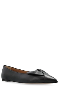 Ferragamo Bow Pointed-Toe Ballet Flats
