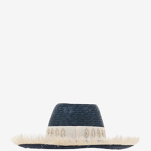 Embellished Wide-Brim Hat