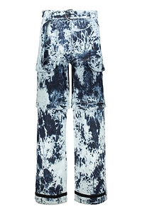 Ferrari Tie-Dye Belted Jeans