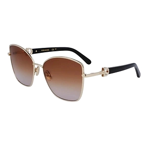 Ferragamo Eyewear Cat Eye Frame Sunglasses