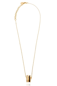 Ferragamo Ring Pendant Embellished Necklace