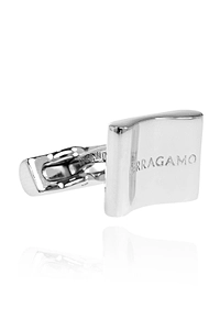 Ferragamo Logo Engraved Cufflinks