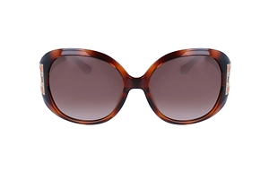 Ferragamo Eyewear Logo Oval-Frame Sunglasses