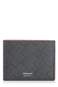 Ferragamo Monogram Printed Bi-Fold Wallet